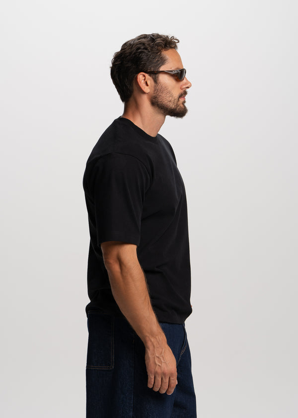black heavyweight relaxed t-shirt