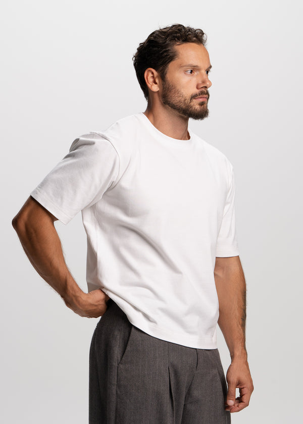 white heavyweight relaxed t-shirt