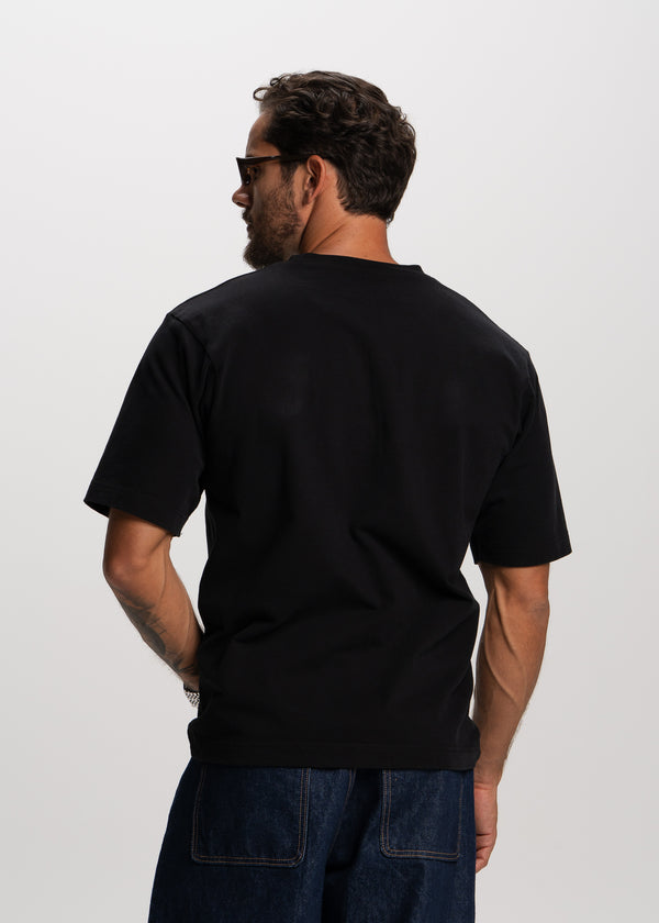 black heavyweight relaxed t-shirt