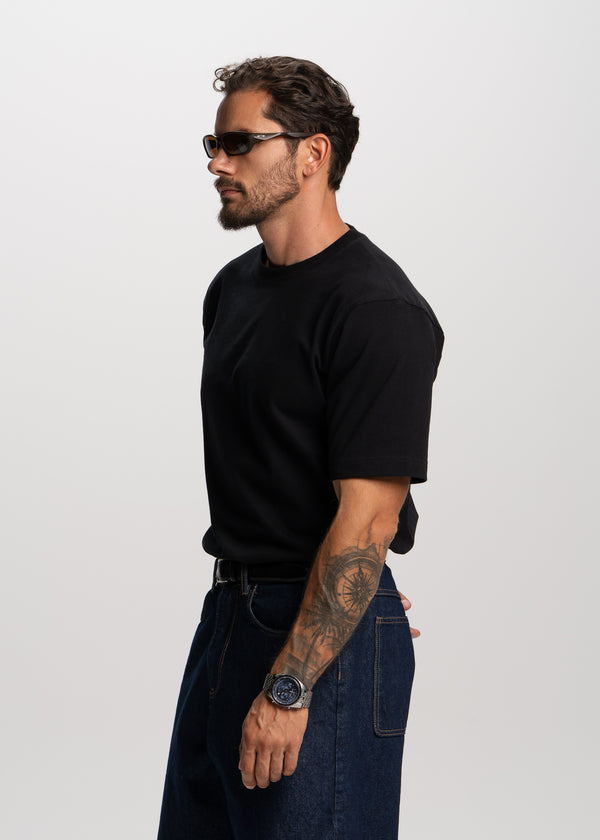 black heavyweight relaxed t-shirt