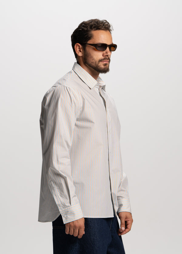 light blue striped shirt
